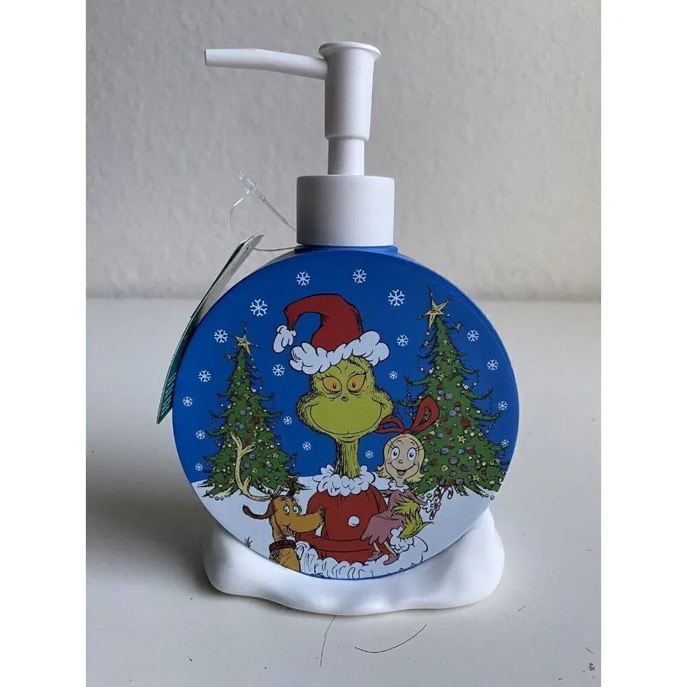 The Grinch Who Stole‎ Christmas Ceramic  Soap Dispenser Pump Cindy Lou Max NEW